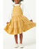 Hayden Girls' Tiered Overall Dress, Mustard, hi-res