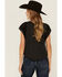 Image #4 - Originality Women's Nashville Lace Short Sleeve Graphic Tee, Black, hi-res