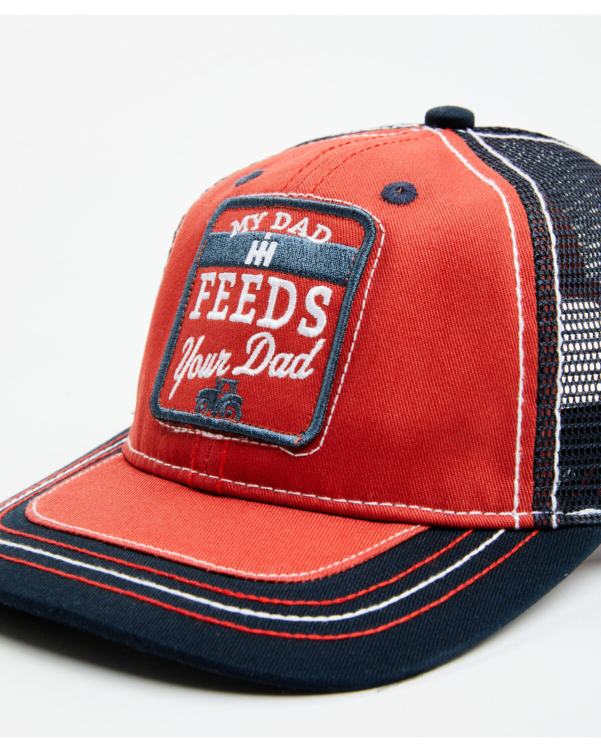 Image #2 - Case IH Toddler Boys' My Dad Feeds Your Dad Ball Cap, Red, hi-res