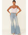 Image #4 - Wild Moss Women's Rib Knit V-Neck Crop Cami, Lavender, hi-res