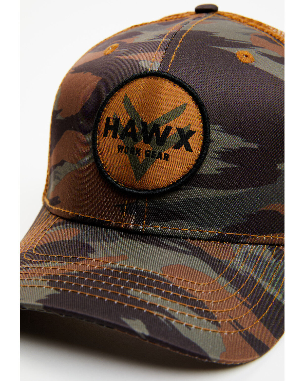 Image #2 - Hawx Men's Camo Print Circle Patch Ball Cap, Camouflage, hi-res