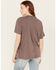 Cleo + Wolf Women's Music Festival Oversized Graphic Tee, Purple, hi-res