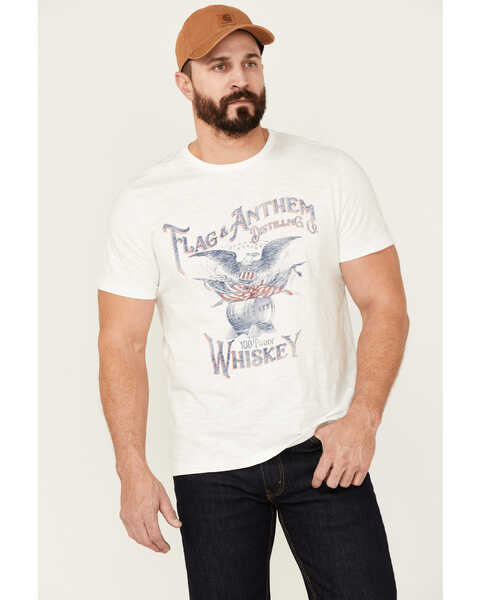 Flag & Anthem Men's Whiskey Eagle Slub Graphic Short Sleeve T-Shirt , White, hi-res