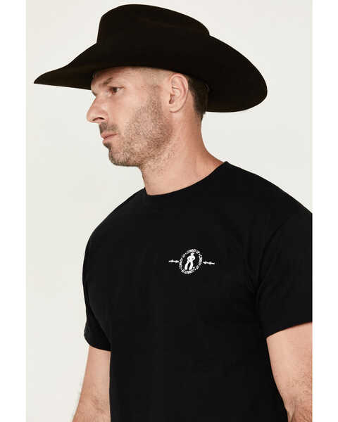 Image #3 - Cowboy Up Men's Triple Scorpion Short Sleeve Graphic T-Shirt , Black, hi-res