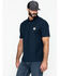 Carhartt Men's Contractors Pocket Short Sleeve Work Polo Shirt, Navy, hi-res