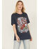 Image #1 - Ariat Women's Born USA Short Sleeve Graphic Tee, Navy, hi-res