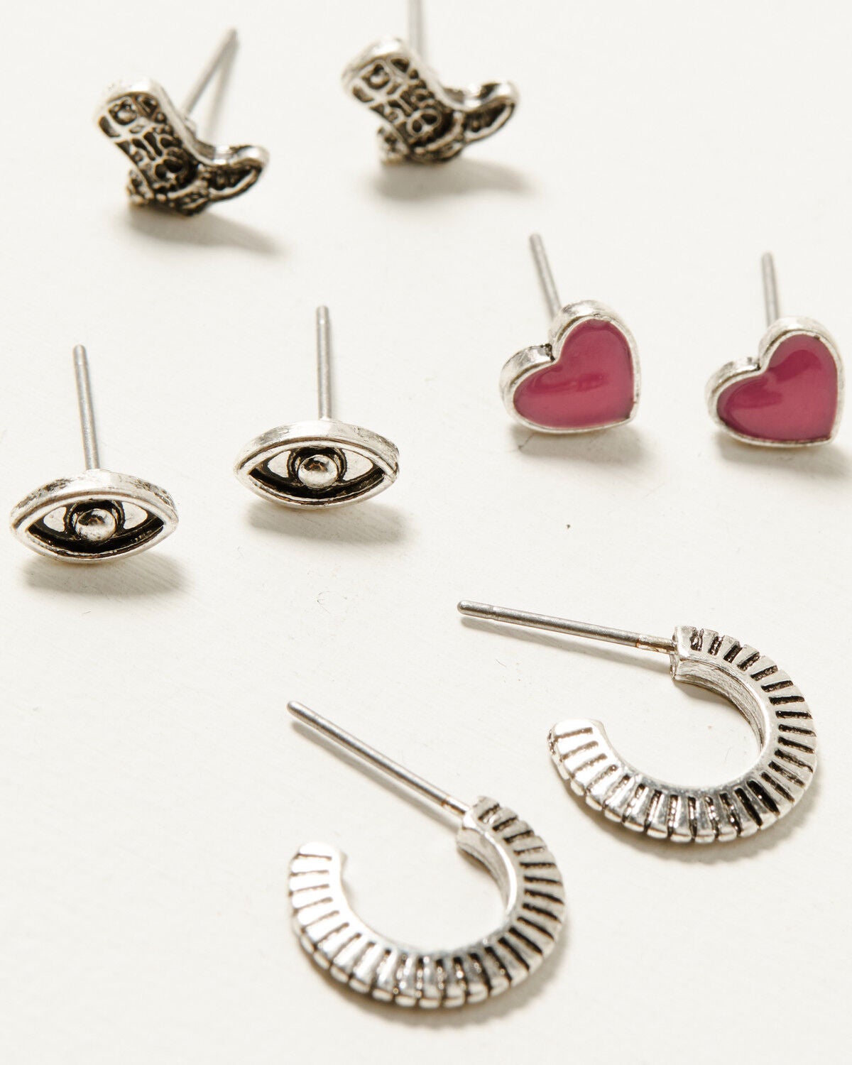 Image #4 - Shyanne Women's Western Inspired Stud Set, Pink, hi-res