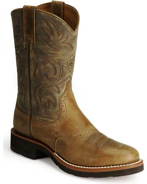 Ariat Men's Heritage Crepe Western Boots - Round Toe, Earth, hi-res