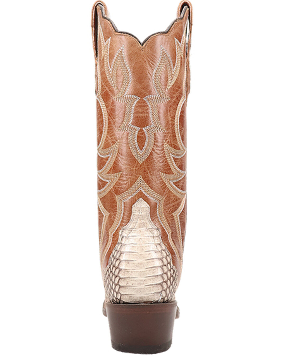 Image #5 - Dan Post Women's Exotic Snake Western Boots - Snip Toe, Brown, hi-res