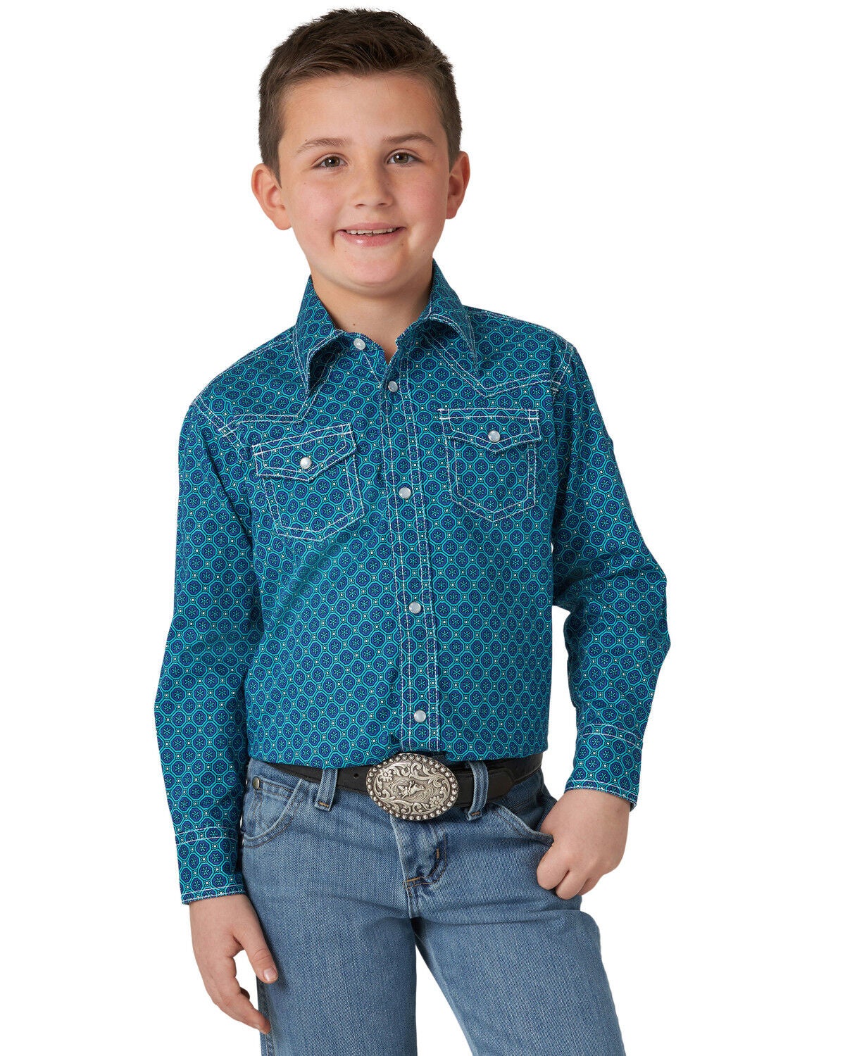 boys wrangler shirts