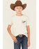 Image #2 - Cody James Boys' Outlaw Short Sleeve Graphic T-Shirt, Natural, hi-res
