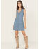 Image #1 - Levi's Women's Light Wash Vianna Sleeveless Button-Down Denim Dress, Light Wash, hi-res