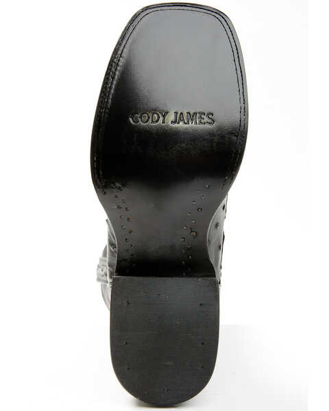 Image #7 - Cody James Men's Exotic Full-Quill Ostrich Western Boots - Broad Square Toe, Black, hi-res