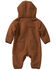 Image #2 - Carhartt Infant Boys' Relaxed Fit Coverall , Brown, hi-res