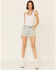 Lee Women's Vintage Light Wash Cut-Off Shorts, Blue, hi-res