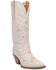 Image #1 - Dingo Women's Full Bloom Western Boots - Medium Toe, White, hi-res