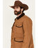 Image #3 - Blue Ranchwear Men's Ogden Flannel Lined Quilted Jacket, Camel, hi-res