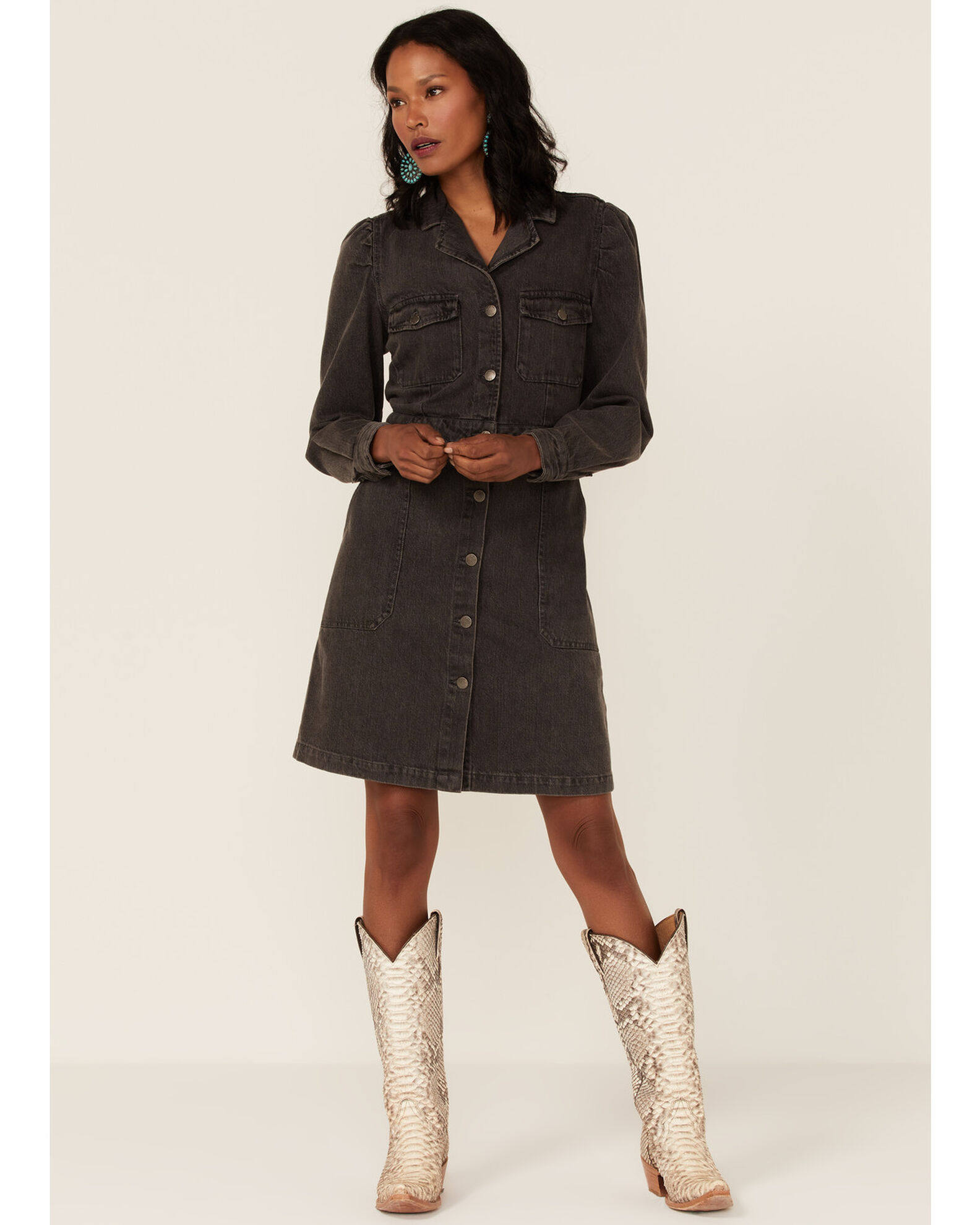 Velvet heart chambray dress outlet