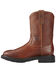 Ariat Sierra Cowboy Work Boots - Round Toe, Bronze, hi-res
