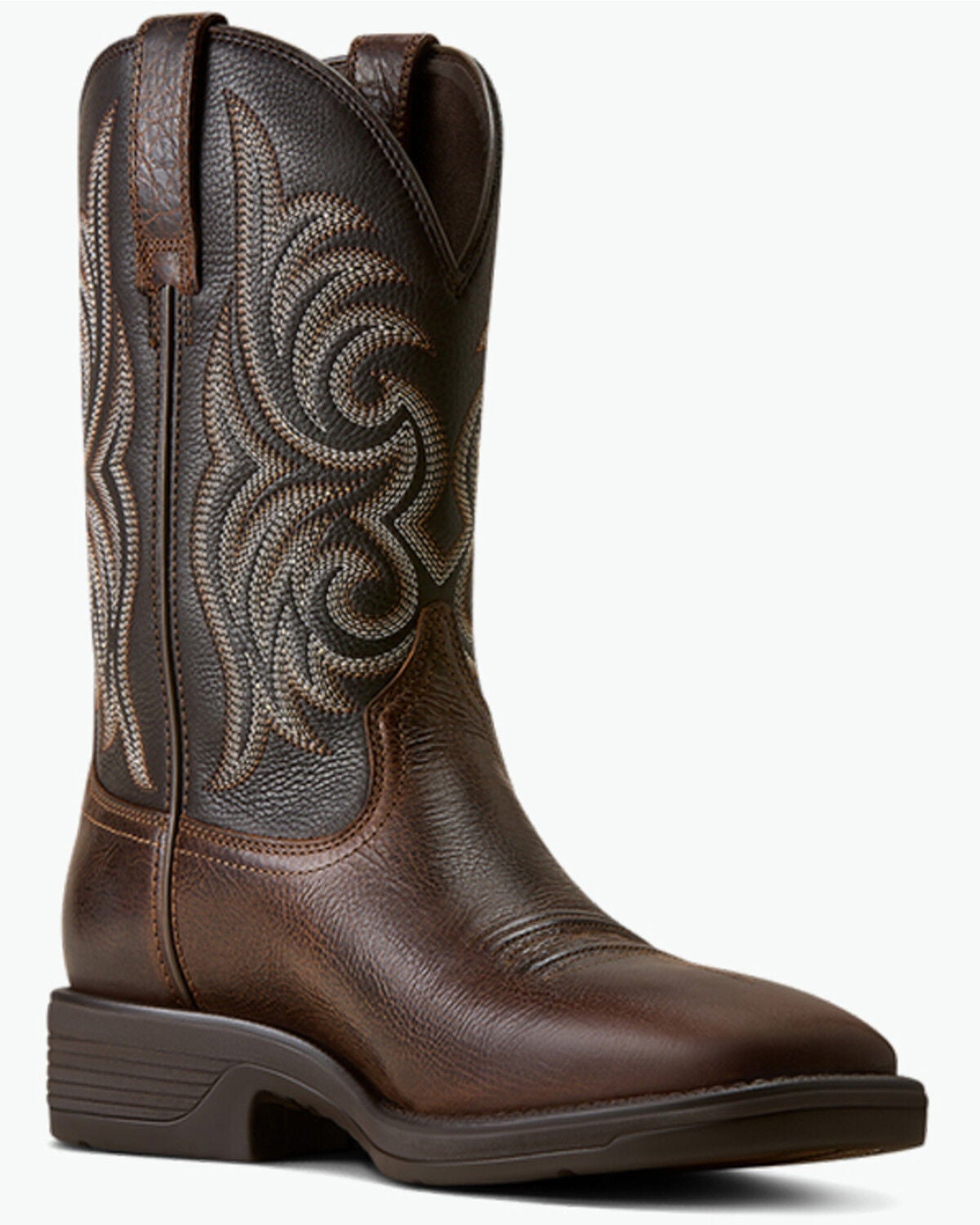 Image #1 - Ariat Men's Ranger Performance Western Boots - Broad Square Toe, Brown, hi-res
