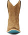 Image #4 - Lane Women's Lexington Suede Western Booties - Snip Toe, Brown, hi-res