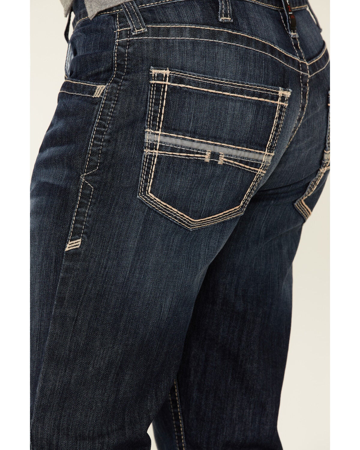 Image #4 - Ariat Men's FR M5 Billings Duralight Stretch Coltrane Straight Leg Work Jeans, Indigo, hi-res