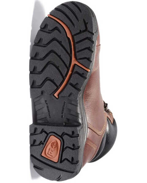 Image #4 - Timberland Men's 6" TiTAN Work Boots - Alloy Toe , Brown, hi-res