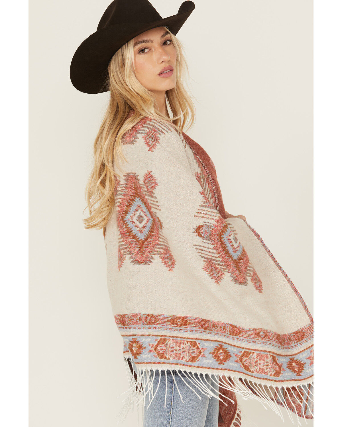 Idyllwind Women's Austin Southwestern Print Fringe Shawl