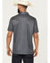 Image #4 - Panhandle Slim Men's Medallion Print Short Sleeve Snap Performance Polo, Black, hi-res