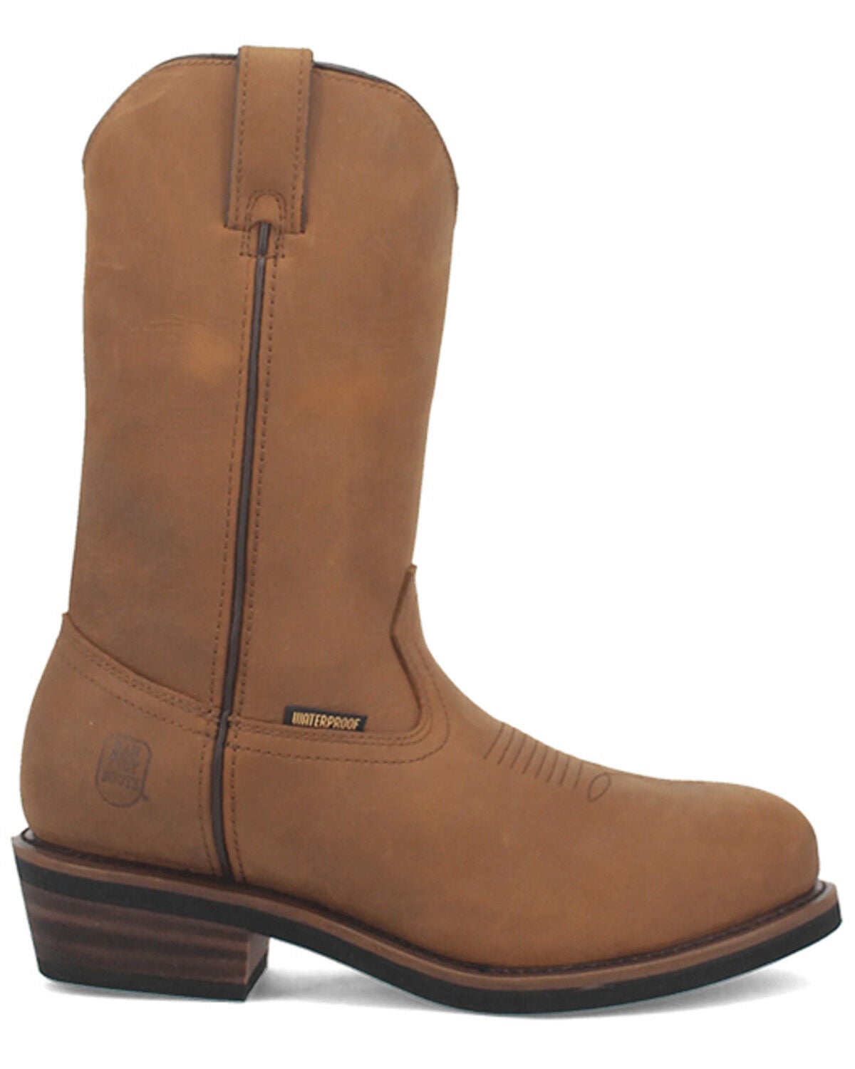 Image #4 - Dan Post Men's Albuquerque Waterproof Western Work Boots - Soft Toe, Distressed, hi-res
