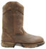 Rocky Men's Waterproof Wellington Work Boots - Round Toe, Tan, hi-res