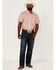 Rock & Roll Denim Men's Medallion Print Short Sleeve Button Down Western Shirt , White, hi-res