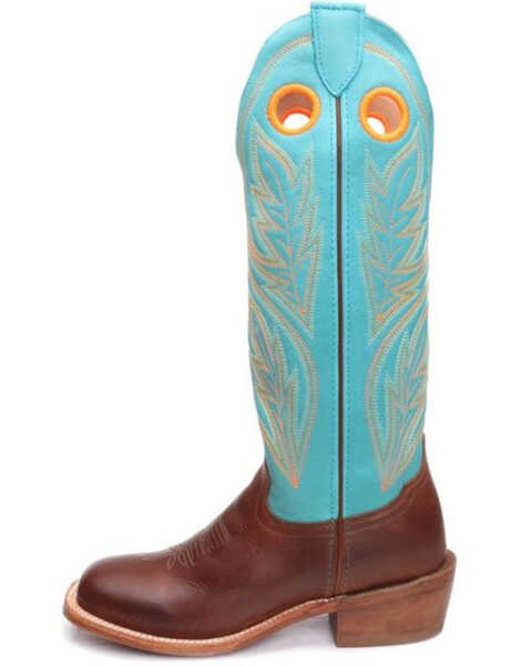Image #2 - Tony Lama Women's Umber Brown Emmeline Cowhide Leather Western Boot - Broad Square Toe , , hi-res