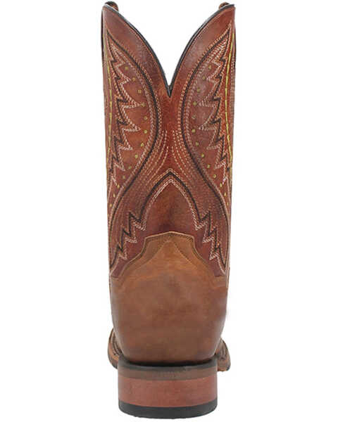 Image #5 - Dan Post Men's Saddle Bison Performance Western Boots - Broad Square Toe, Tan, hi-res