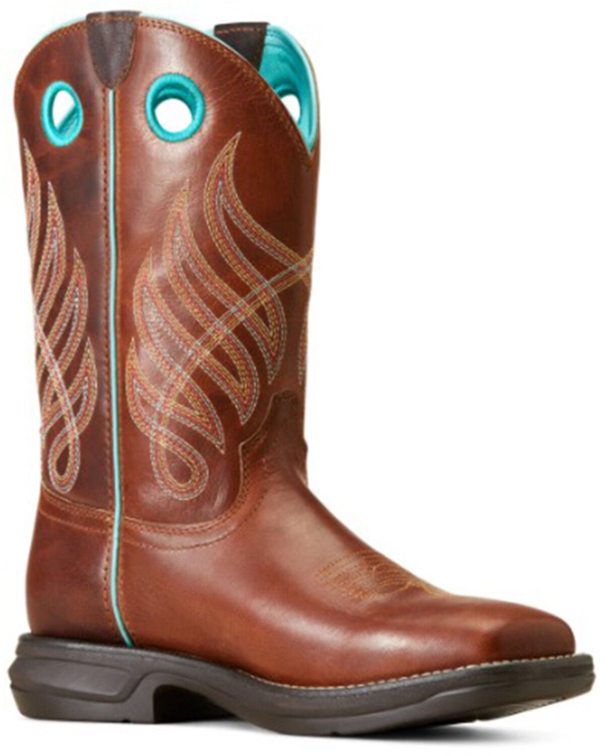 Ariat Women's Anthem Myra Western Boots - Broad Square Toe, Brown, hi-res