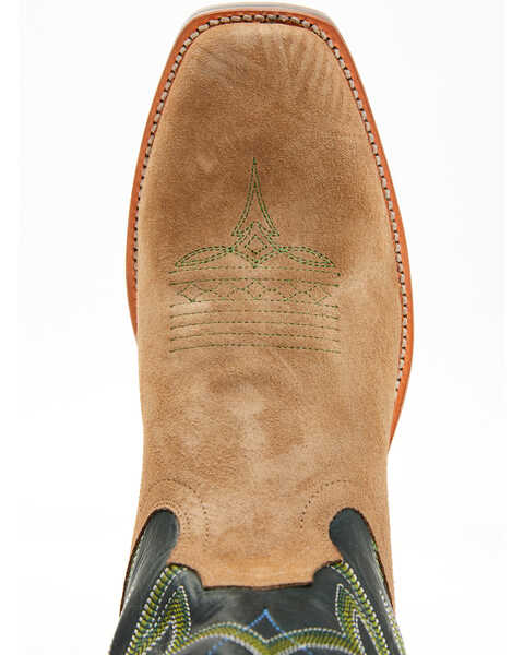 Image #6 - RANK 45® Men's Archer Roughout Western Boots - Square Toe , Forest Green, hi-res