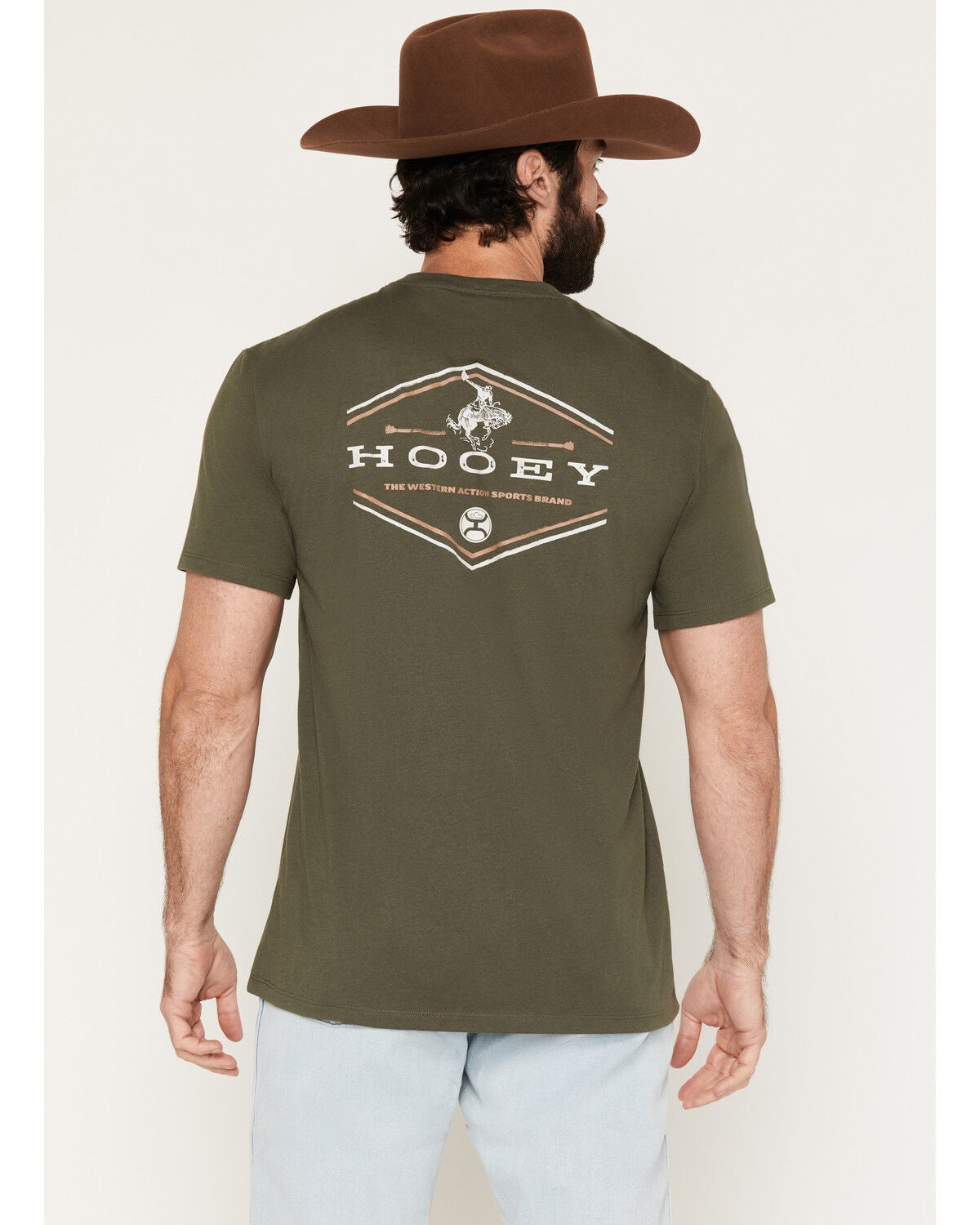 Image #4 - Hooey Men's Rocks Short Sleeve Graphic T-Shirt, Olive, hi-res