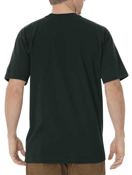 Image #2 - Dickies Men's Short Sleeve Heavyweight T-Shirt, Hunter Green, hi-res