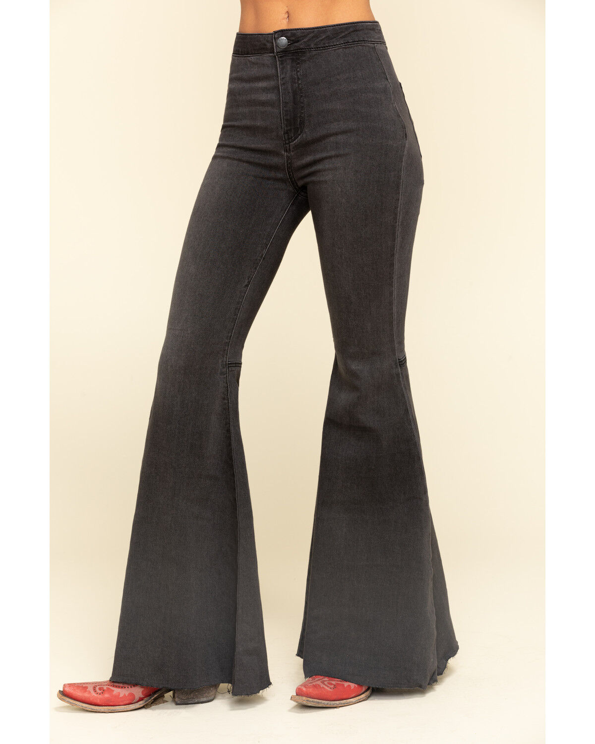 Image #2 - Free People Women's High Rise Dark Wash Just Float On Flare Jeans, , hi-res
