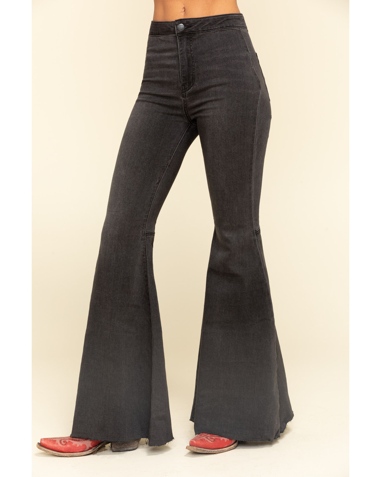 Just float on flare jeans black online