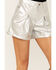 Image #4 - Saints & Hearts Women's Metallic High Rise Star Back Shorts , Silver, hi-res