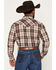 Image #4 - Gibson Trading Co Men's Mad Thad Plaid Print Long Sleeve Snap Flannel Shirt, Brown, hi-res