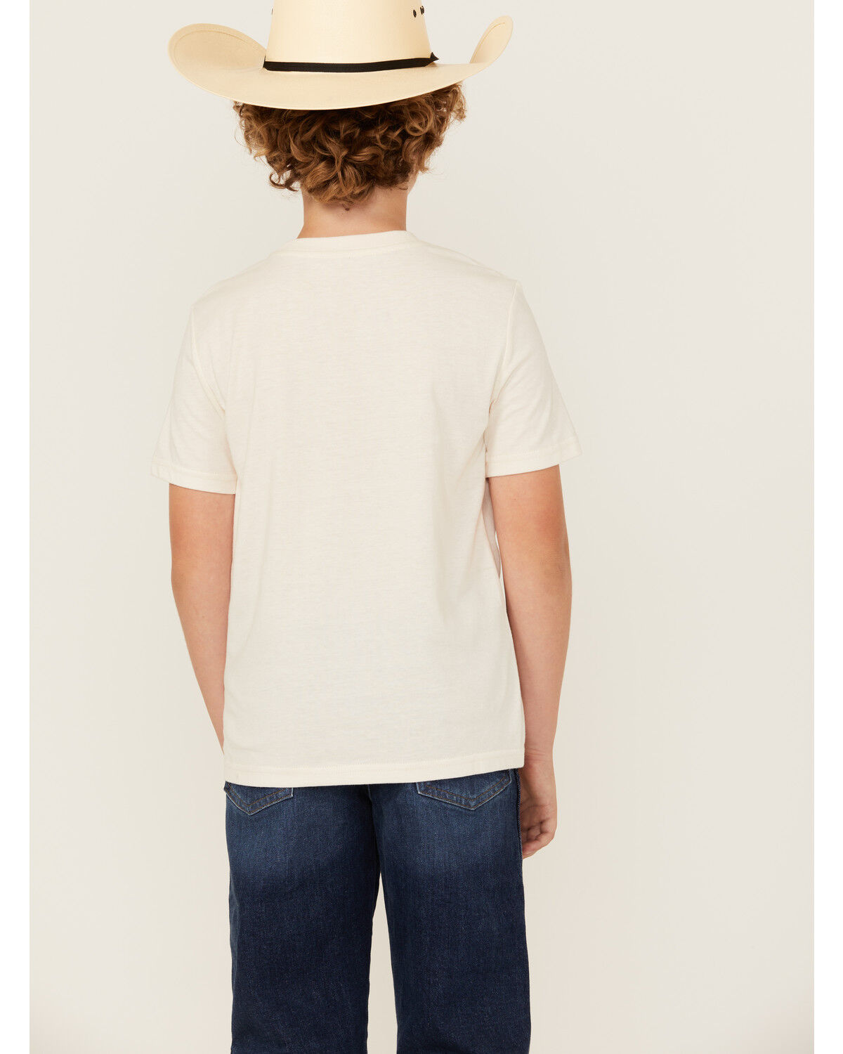 Image #4 - Rock & Roll Denim Boys' Bronco Short Sleeve Graphic Tee, Cream, hi-res