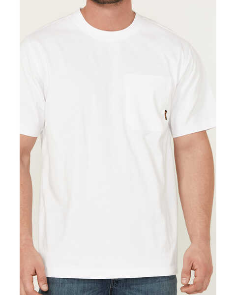 Image #3 - Hawx Men's Forge Solid Short Sleeve T-Shirt , White, hi-res