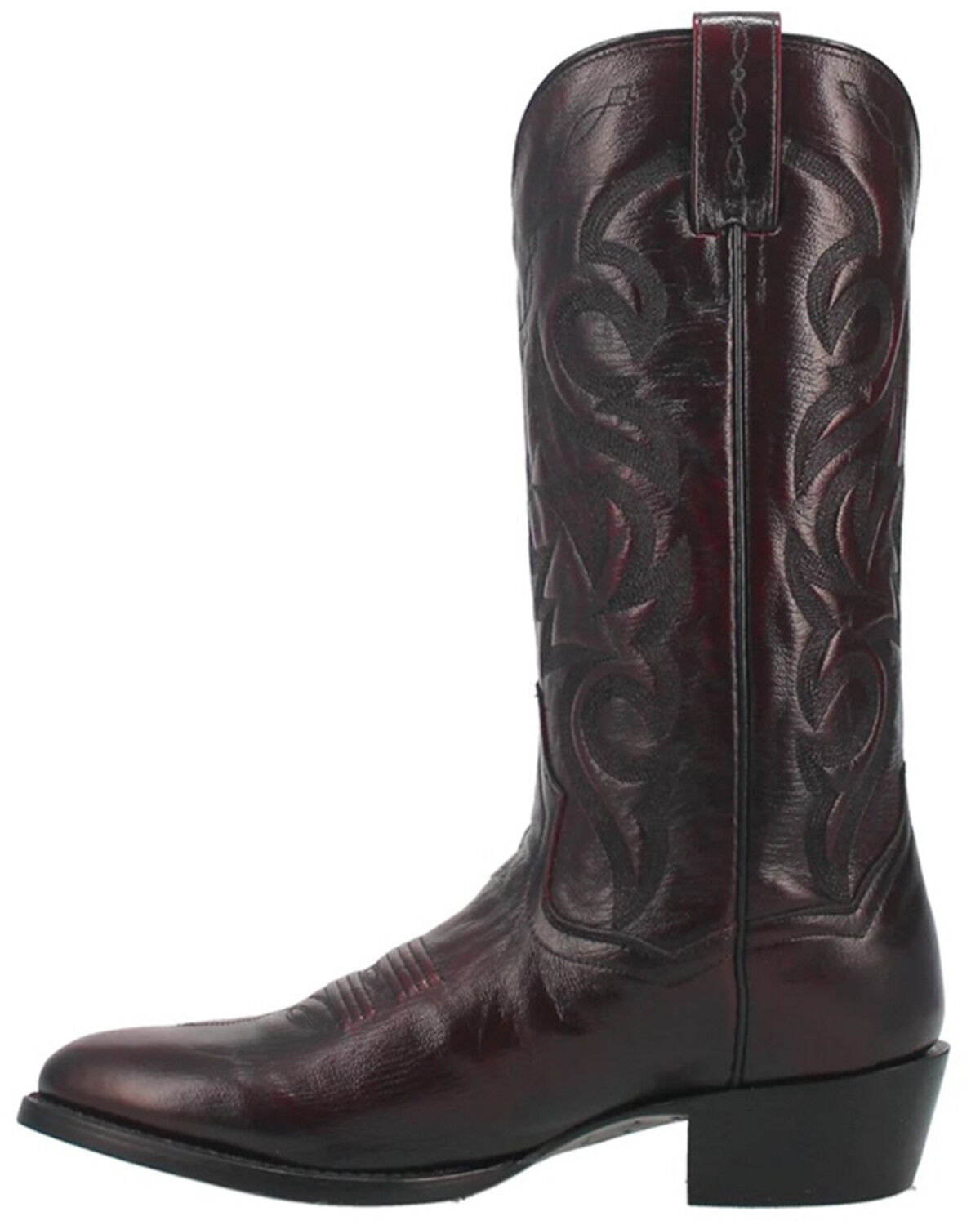 Image #3 - Dan Post Men's Mignon Western Boots - Round Toe, Black Cherry, hi-res