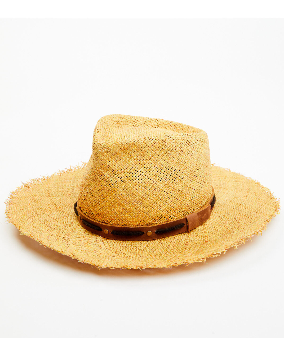 Image #1 - Shyanne Women's Grommet Sisal Fedora, Tan, hi-res