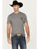 Image #2 - Wrangler Men's Cowboy Logo Short Sleeve Graphic T-Shirt, Grey, hi-res