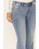 Rock & Roll Denim Women's Medium Wash Embroidered Mid Rise Bootcut Jean, Blue, hi-res