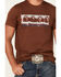 Image #3 - RANK 45&reg; Men's Logo Southwestern Print Short Sleeve Graphic T-Shirt, Coffee, hi-res