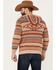Pendleton Men's Medallion Striped Hooded Pullover, Tan, hi-res